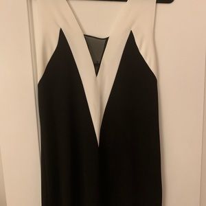 Zara Black and White Dress